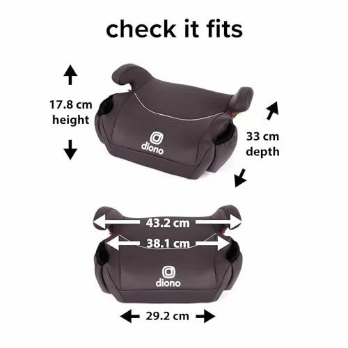 Amazon.ca: Diono Solana 2022, No Latch, Pack of 2 Backless Booster Car Seats $53.99