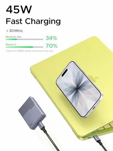 Amazon.ca: UGREEN Nexode Air 45W USB C Charger Block - $34.99