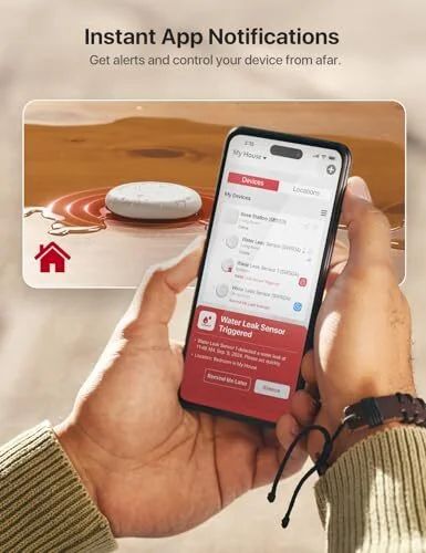 Amazon.ca: Wi-Fi Water Leak Detector Kit (4 pack + Base) - $58.99