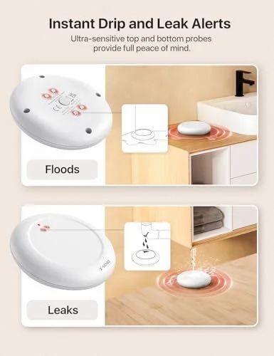 Amazon.ca: Wi-Fi Water Leak Detector Kit (4 pack + Base) - $58.99