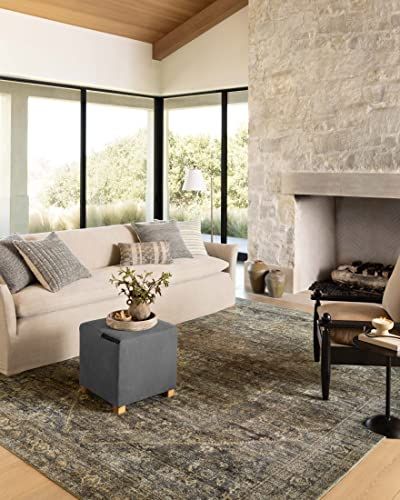 Amber Lewis x Loloi Morgan Collection MOG-05 Spice/Lagoon, Traditional 2'-3" x 11'-6" Sample Rug feat. CloudPile™