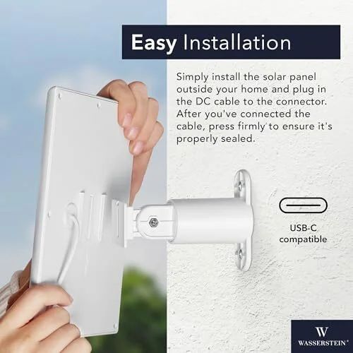 Amazon.ca: Wasserstein Solar Panel Compatible with Ring Spotlight/Stick Up Cam Battery