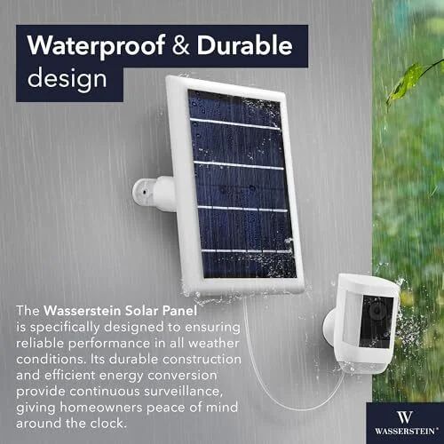 Amazon.ca: Wasserstein Solar Panel Compatible with Ring Spotlight/Stick Up Cam Battery