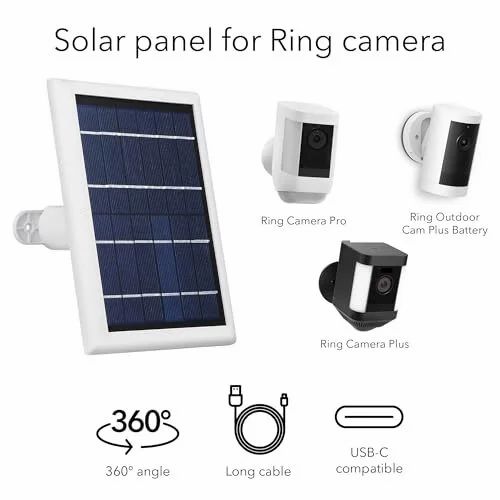 Amazon.ca: Wasserstein Solar Panel Compatible with Ring Spotlight/Stick Up Cam Battery