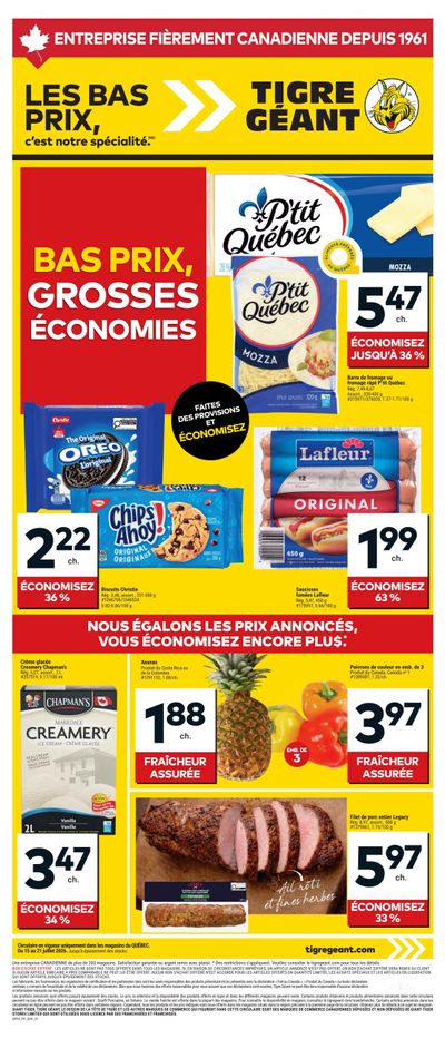 Tigre Géant Flyer July 15 to 21