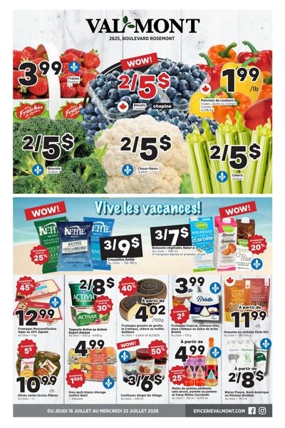 Val-Mont Flyer July 16 to 22