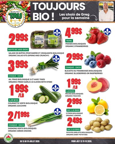 Marches Tau Produce Flyer July 13 to 19