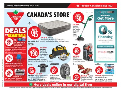 Canadian Tire (Atlantic) Flyer July 16 to 22