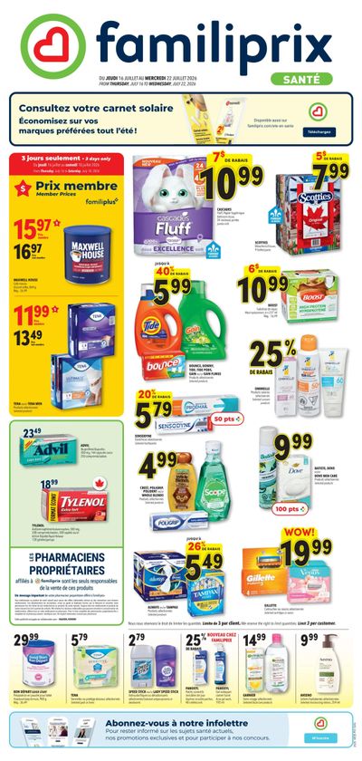 Familiprix Sante Flyer July 16 to 22