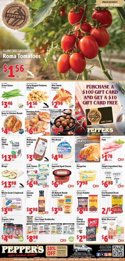 Pepper's Foods Flyer July 14 to 20