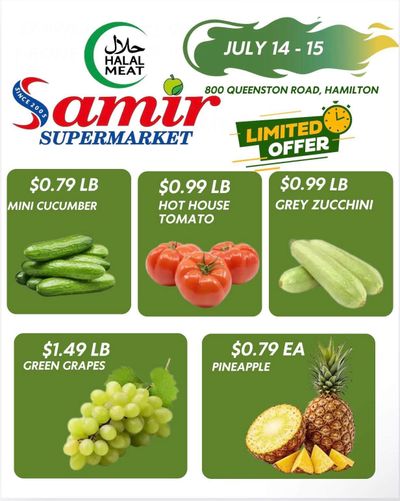 Samir Supermarket (Hamilton) Flyer July 14 and 15