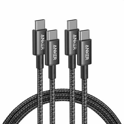 Amazon.ca: Anker 2 Pack USB-C to USB-C Cable (6 ft), 100W Fast Charging for iPhone 17/16, MacBook Pro, Pixel & More