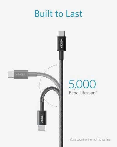 Amazon.ca: Anker 2 Pack USB-C to USB-C Cable (6 ft), 100W Fast Charging for iPhone 17/16, MacBook Pro, Pixel & More $15.99
