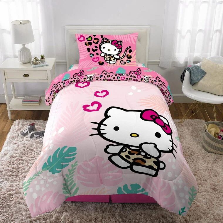 Walmart: Hello Kitty "Wild Jungle" Twin/Full Comforter & Pillowcase $9.00 (reg. $54.94)