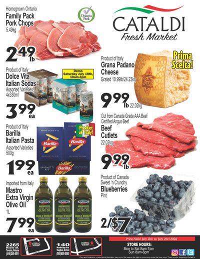 Cataldi Fresh Market Flyer July 15 to 21