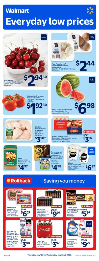 Walmart (West) Flyer July 16 to 22