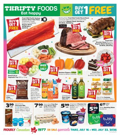 Thrifty Foods Flyer July 16 to 22