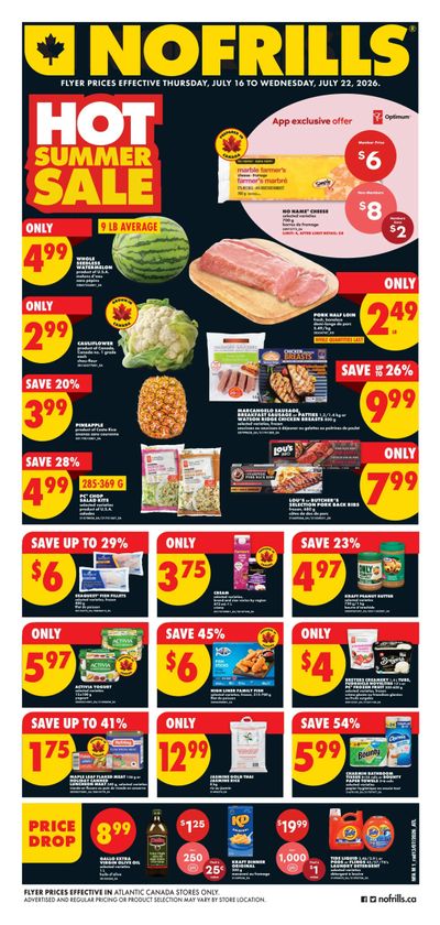 No Frills (Atlantic) Flyer July 16 to 22