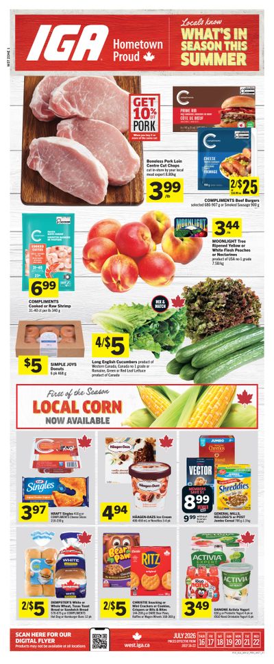 IGA (West) Flyer July 16 to 22