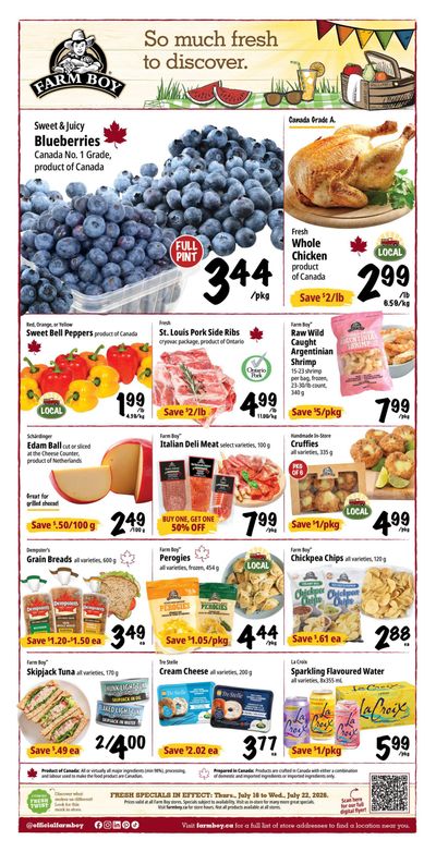 Farm Boy Flyer July 16 to 22
