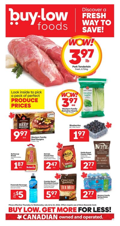 Buy-Low Foods Flyer July 16 to 22