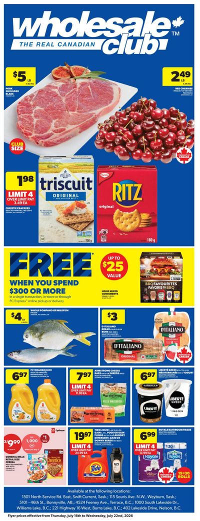 Real Canadian Wholesale Club Flyer July 16 to 22