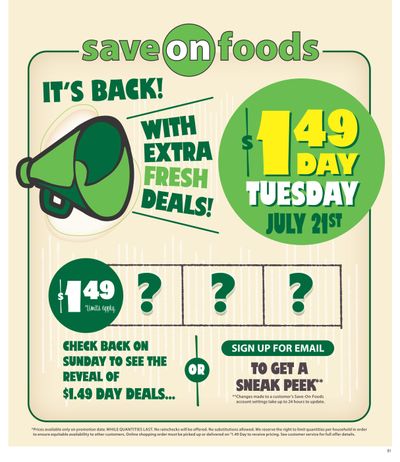 Save On Foods (AB) Flyer July 16 to 22