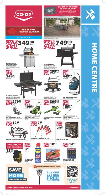 Co-op (West) Home Centre Flyer July 16 to 22