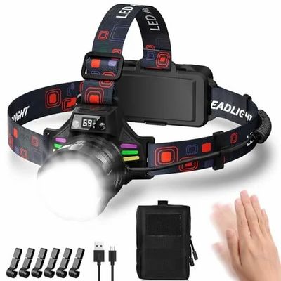 Amazon.ca: LED rechargeable Headlamp High Lumens $15