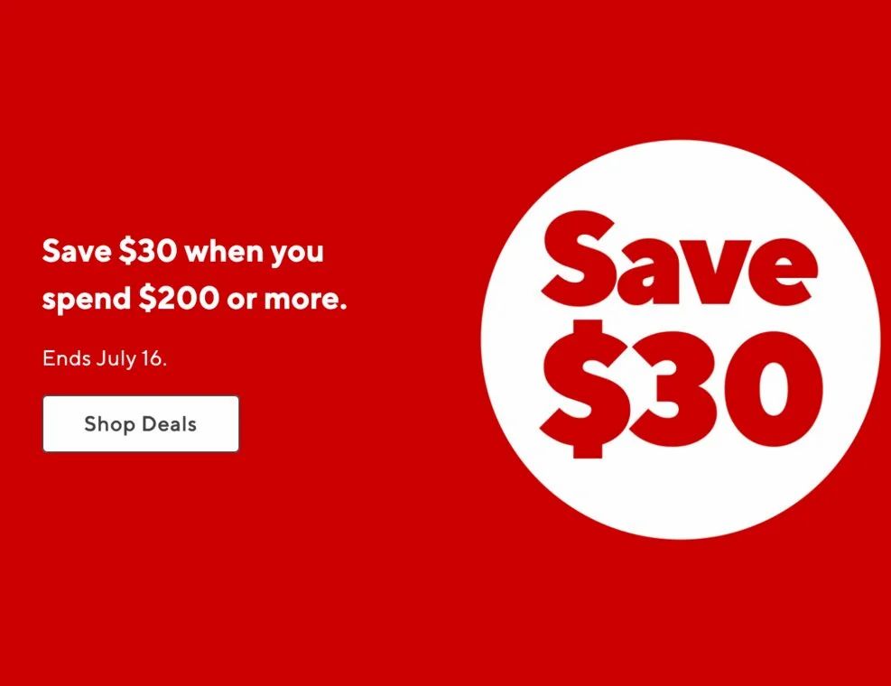 Staples: $30 off $200 Staples.ca July 14-16