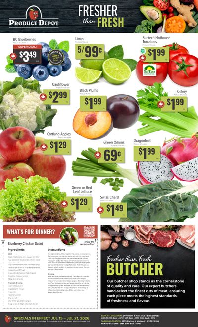 Produce Depot Flyer July 15 to 21