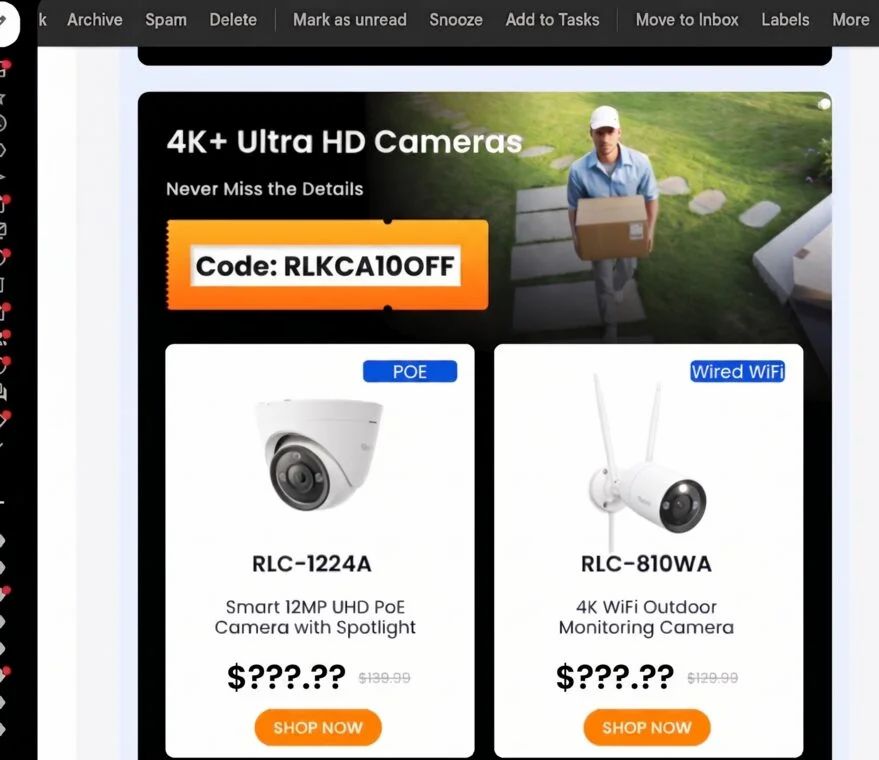Reolink: Elite Pro Floodlight PoE Security Camera - $223 + FS + 2.5% Rakouten