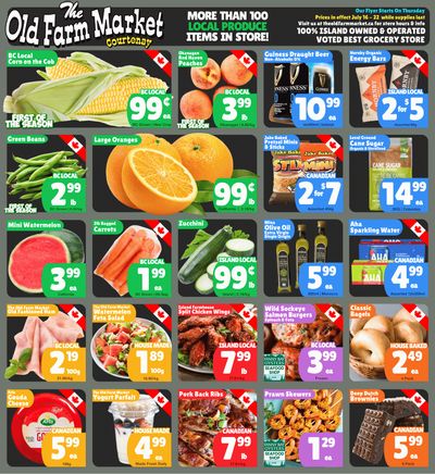 The Old Farm Market (Courtenay) Flyer July 16 to 22