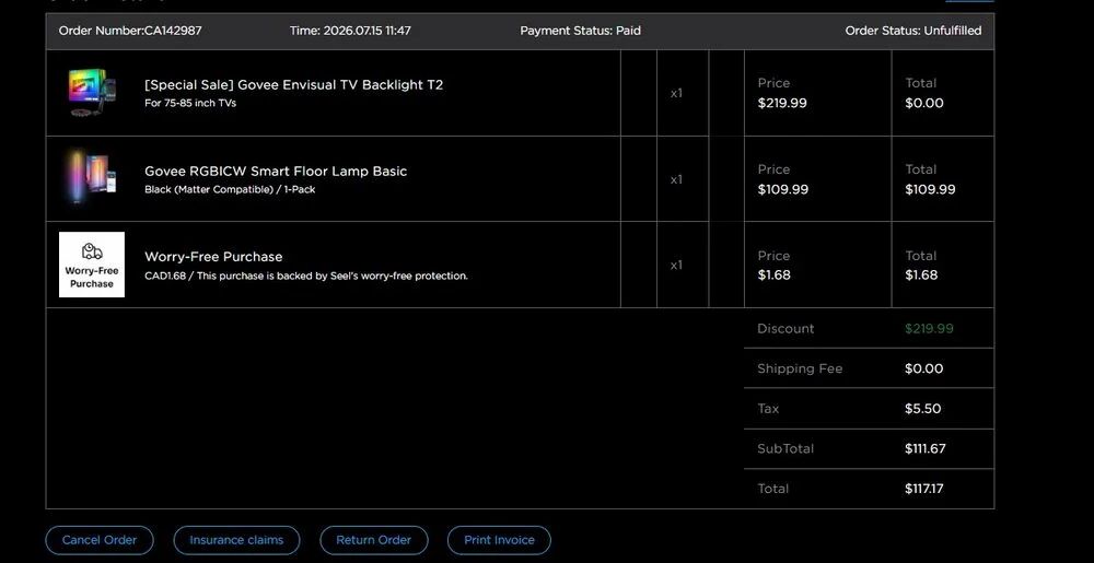 Govee: Buy one item Get one free