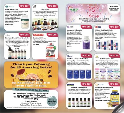 TNS Health Food Flyer July 10 to 30