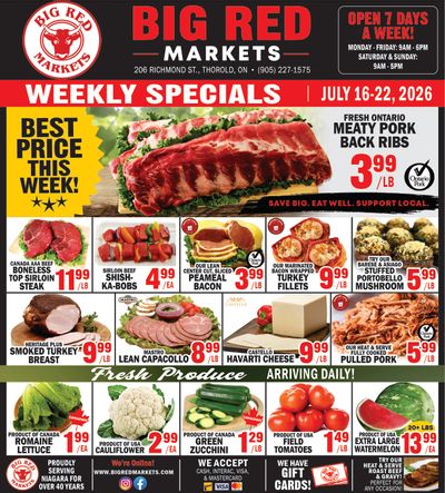 Big Red Markets Flyer July 16 to 22