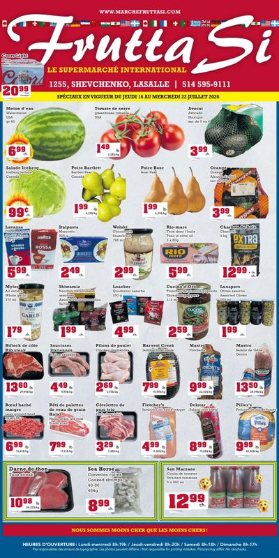 Frutta Si Flyer July 16 to 22