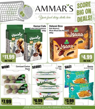 Ammar's Halal Meats Flyer July 16 to 22