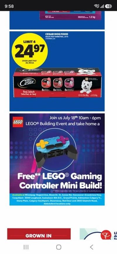 Real Canadian Superstore: Select RCSS stores: Free Lego Gaming Controller Mini build on July 18th..