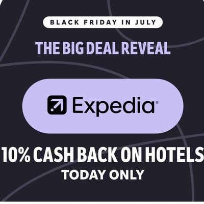 Expedia: 10% Cashback on Hotels at Expedia.ca today