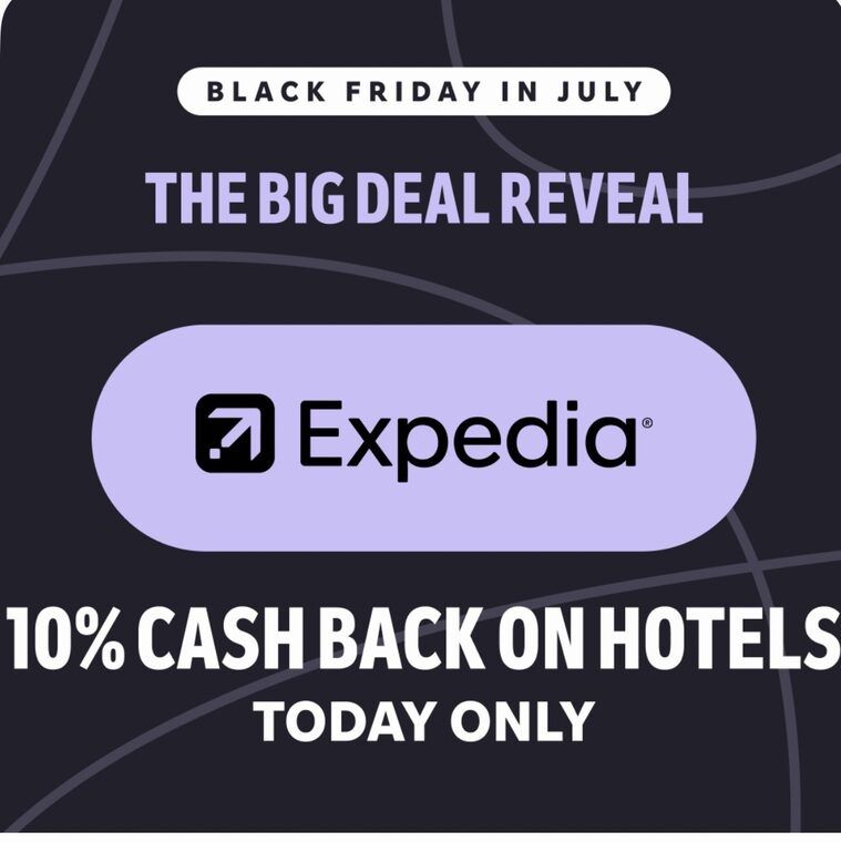 Expedia: 10% Cashback on Hotels at Expedia.ca today
