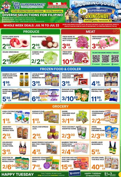 88 Supermarket Flyer July 16 to 22