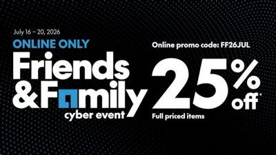 Sport Chek: Sportcheks Friends & Family Event - 4 days... ends July 19?