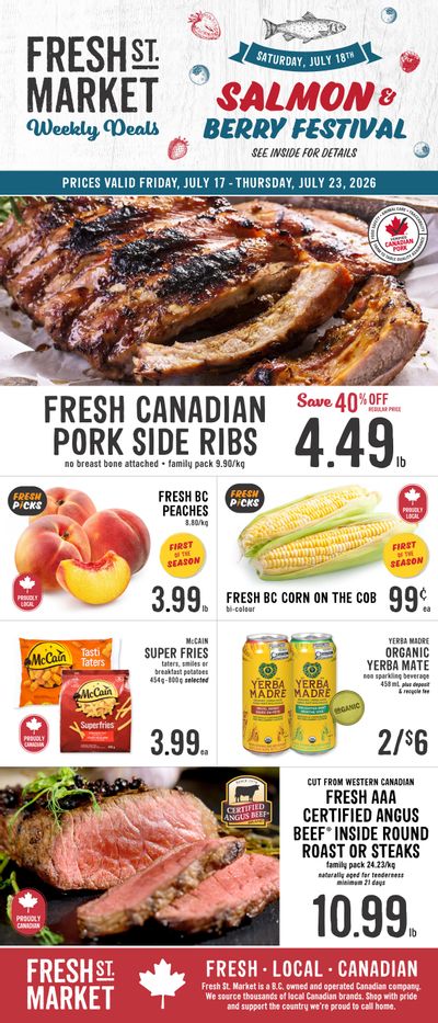 Fresh St. Market Flyer July 17 to 23