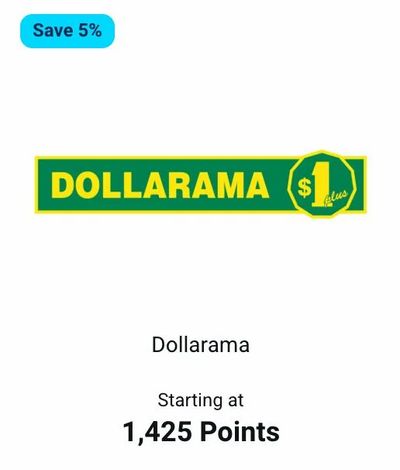 Blue Rewards - discount on gift card redemptions - Instacart, Dollarama, redtag.ca - save 5 to 11%