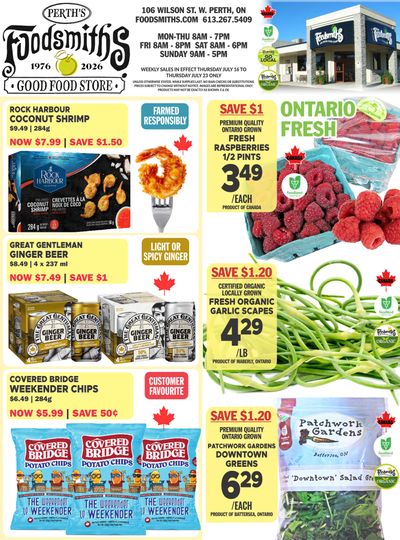 Foodsmiths Flyer July 16 to 23