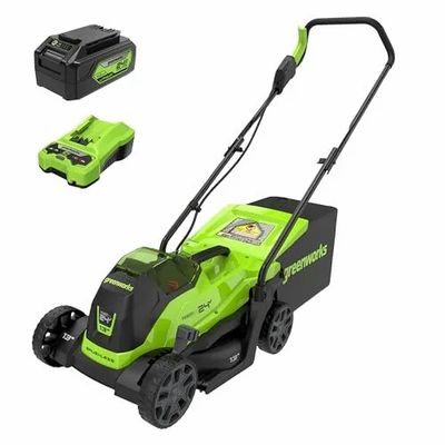 Amazon.ca: Greenworks 24V 13-Inch Brushless Push Lawn Mower/Battery and Charger Included $208.00