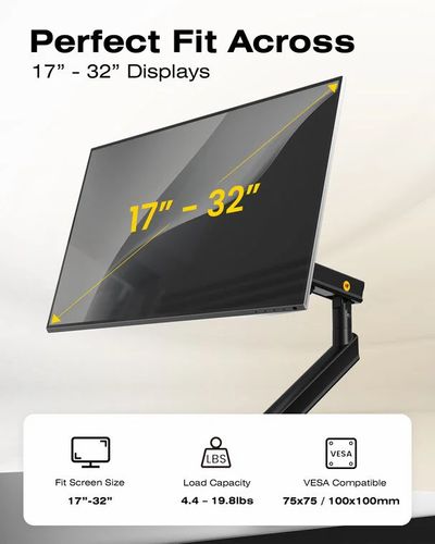 Primecables.ca: Single Monitor Arm Stand for 17"-32" Monitors $29.95 & FS