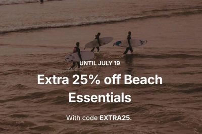 The Last Hunt: Extra 25% Off on Beach Essentials