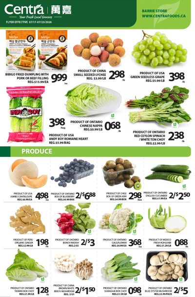 Centra Foods (Barrie) Flyer July 17 to 23